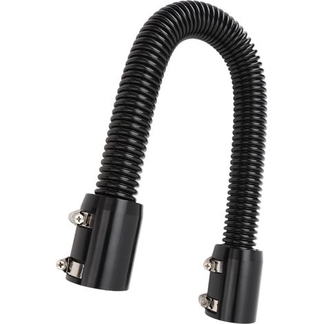 Kit de Tuyau de Radiateur en Acier Inoxydable, Refroidissement Efficace, Compatible avec la Plupart des Véhicules de 1 à 1/4 Pouces, 1‑1/2 Pouces, 1‑3/4 Pouces, 1 à 5/8 (BLACK) (1/4)
