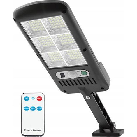 Ltc Lampe solaire avec capteurs noire compacte 24W (1/3)