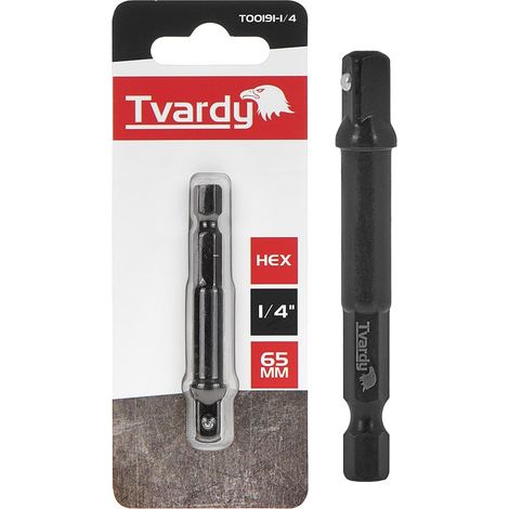 Adattatore esagonale per avvitatore a impulsi da 1/4" 65 mm (10/50/400) (1/3)