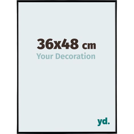 yd. - Cadre photo 36x48 - Noir Brillant - Plastique - Evry