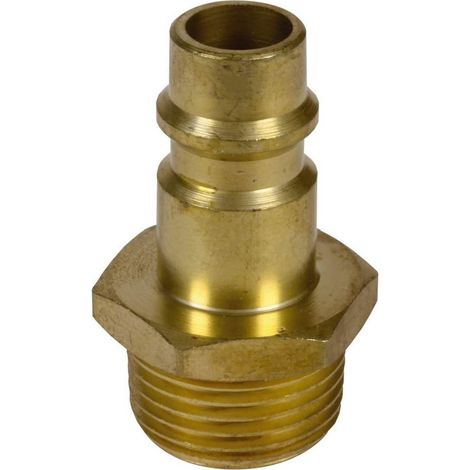 Einhell Pneumatischer Steckverbinder männlich 3/8'' aus robustem Messing