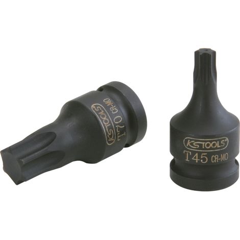 Douille à chocs courte TORX® 1/2'', T80 - sur carte