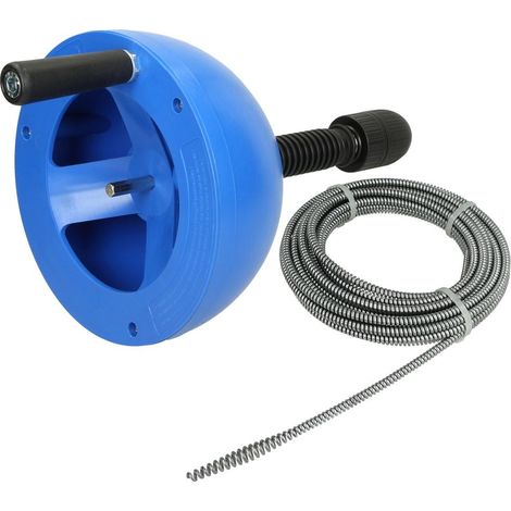 ROHR-Perfekt midi nettoyeur de tuyaux complet avec spirale 8 mm x 7,5 m