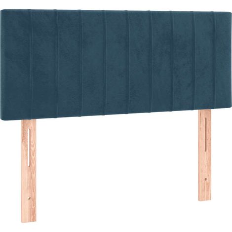 Tête de lit Bleu foncé 100x5x78/88 cm Velours (1/5)