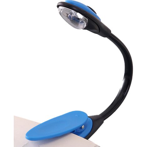 Lampe De Lecture LED - Avec Pince - Rechargeable USB - Température De Lumière Réglable Chaude/Froide - Flexible 360° - Pour Livres Et Documents - 1 Pièce (1/5)
