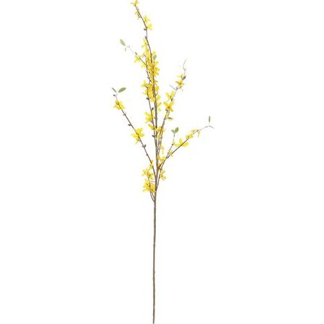 Branches Artificielles de Fleur de Forsythia, Fausse Fleur Jaune de Highbranch pour la Décoration Extérieure D'intérieur de Mariage à la Maison (Yellow) (1/4)