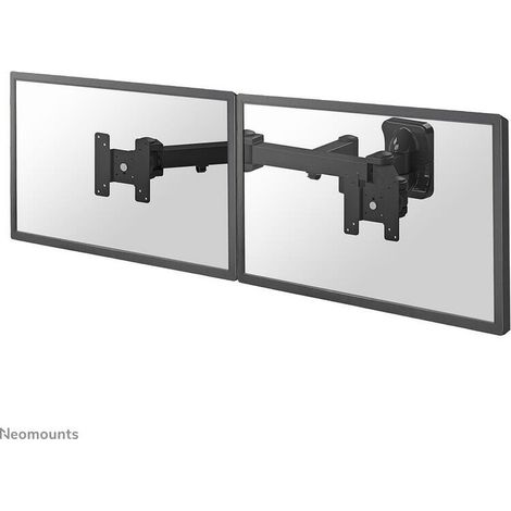 Soporte mural para 2 pantallas LCD - NEWSTAR - FPMA-W960D - Negro - 10"-27" - Inclinable (1/4)