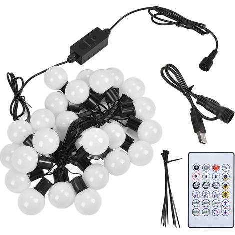 Guirlande LED 5m USB RGB Intelligent Lumière Décoration Chambre Fête Mariage Porche Balcon Arbre (1/5)