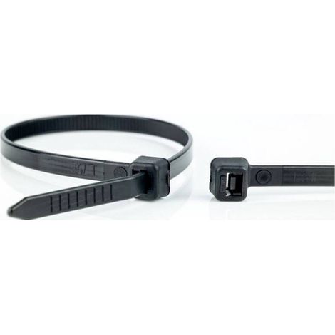 WKK 120227071 120227071 Fascetta per cavi 370 mm 7.60 mm Nero stabile al calore, Stabilizzato ai raggi UV, resistente a (1/2)
