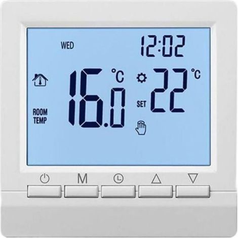 Thermostat contrleur de temprature numrique intelligent programmable avec grand cran LCD pour contrler la Odipie (1/5)