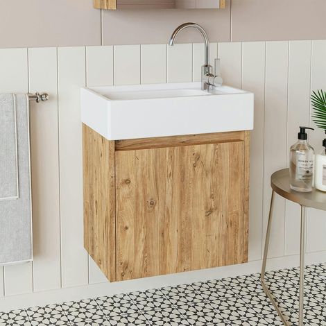 Lave-mains suspendu décor pin 1 porte LUA (1/5)