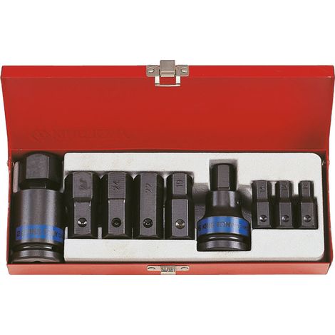 Coffret king tony 3/4 douilles a choc cles impact males 6 pans