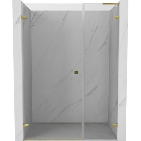 Mexen Lunar-B L porte de douche pivotante gauche 110 cm, transparent, doré - 832SL-110-050-50-00-L (1/5)