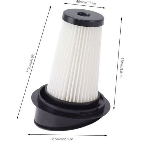 VURAHOME - 2 Filtre de Remplacement pour Rowenta Aspirateur Balais RH6543 RH6545WH Air Force Light ZR005201,de (1/4)