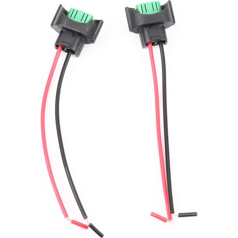 2 fiches femelles adaptateur de câble pour prises H8 H11, connecteur de lampe auto moto, base de douille (1/5)
