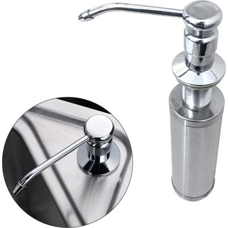 Leere Shampooflasche aus Edelstahl 304 für die Küchenspüle, als Spender für Lotion/Seife.