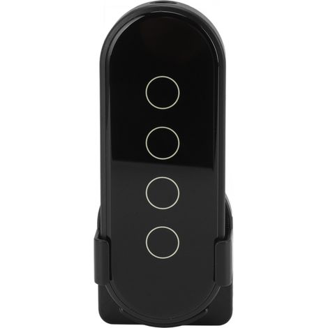 TUYA ZigBee-kompatibler WLAN-Smart-Button, 3-Wege-Fernbedienung mit 4 Tasten, Schwarz (1/5)