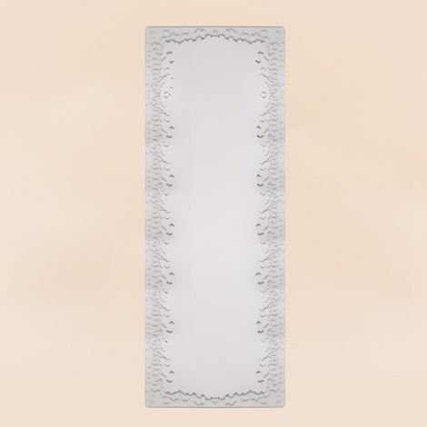 Miroir rectangulaire décoration papillon 120x30cm