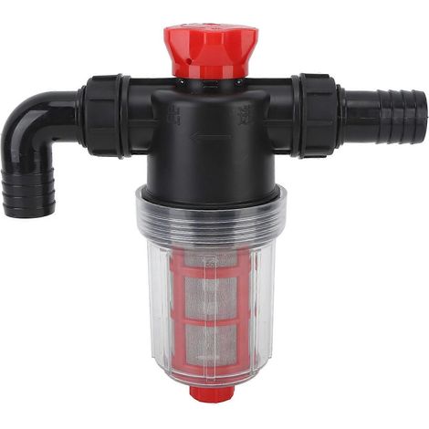 Wasserfilter für Bewässerungspumpen, doppellagige Feinmaschenfiltration, hohe Durchflussrate, Inline-Sieb für Garten und Rasen, 25-mm-Anschluss (1-Zoll-Außenschlauch)