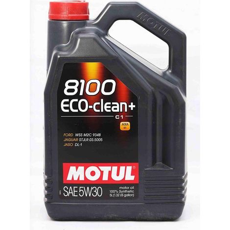 OLIO MOTUL 5W30 5L 8100 ECO CLEAN+ C1 / BASSO CONTENUTO DI SAPS / WSS M2C 934B / STJLR.03.5005 / DPF