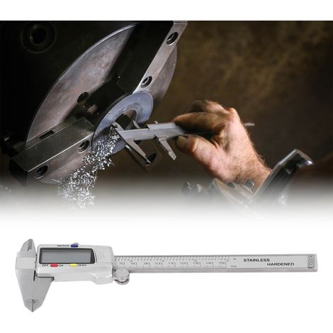Pied à coulisse électronique numérique, pied à coulisse en acier inoxydable, pied à coulisse électronique à vernier de haute précision 0-150 mm (1/5)