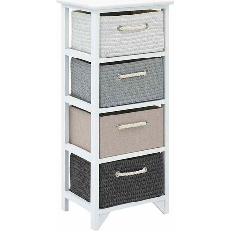 Mueble de almacenaje con 4 cajones madera vidaXL (1/5)