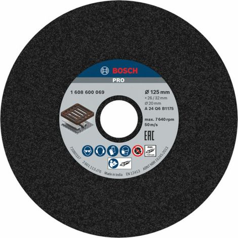 Bosch Schleifscheibe für Geradschleifer 125 mm 20 mm 24 (1/5)