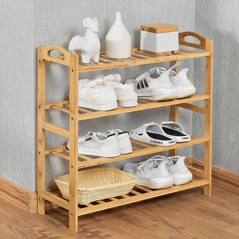 Etagère Celie - 68x25x68cm - bois de bambou (1/5)