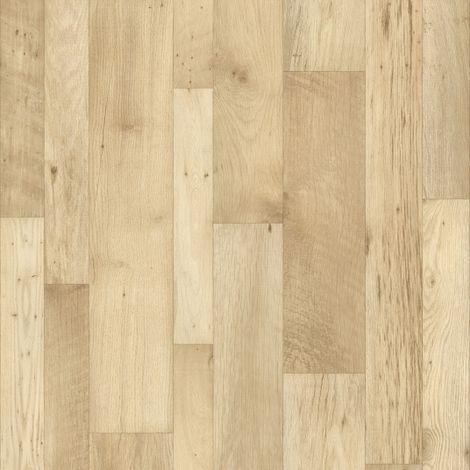 Sol Vinyle First - effet parquet chêne clair - Rouleau de 2m x 2m