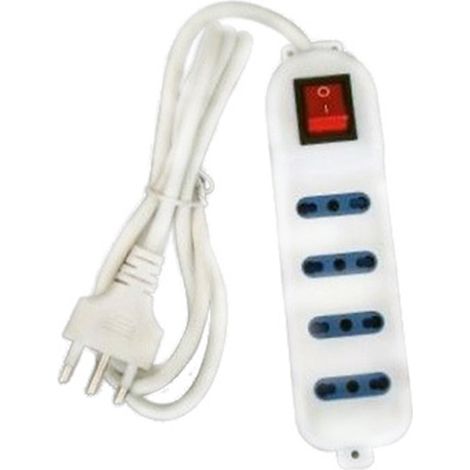 Trade Shop - Conector Eléctrico Multitoma 4 Potenciómetros 10/16a Doble Paso Con Interruptor - (1/3)