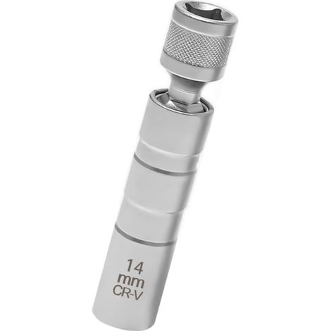 Llave para bujías, herramienta para extraer bujías, llave de vaso para reparación de automóviles (14 mm) (1/3)