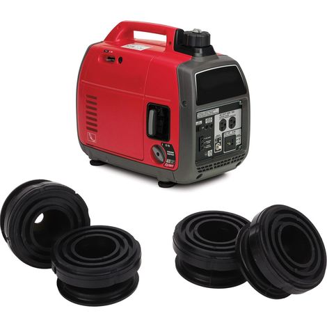 Patins de pied en caoutchouc en 4 pièces 68325-Z07-003 compatibles avec les groupes électrogènes Honda EB2000i et EU2000i (1/5)