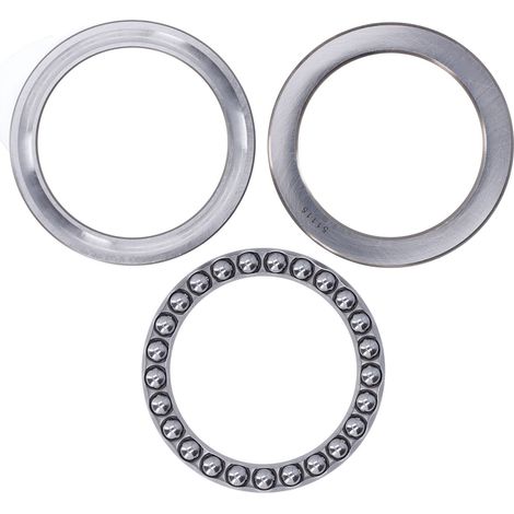 3 pièces Butée à billes acier carbone unidirectionnel roulement pour cric machine outil automobile (1/5)