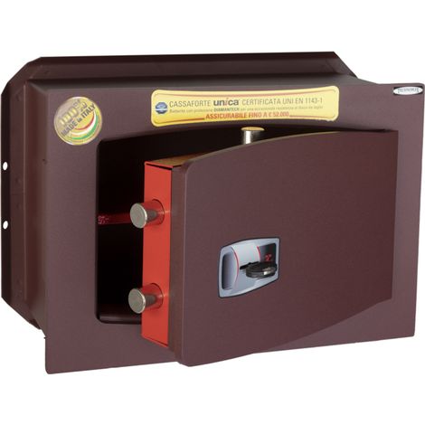 Cassaforte A Muro Unica Serie Chiave A Doppia Mappa Technomax 270x390x200mm
