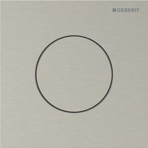 Geberit Typ 40 Betätigungsplatte für Urinalsteuerung, rund, pneumatisch, Nickel gebürstet, 12,5x12,5x0,2cm, 246118ID1 (1/5)