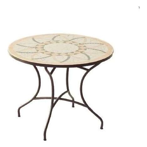Conjunto de mesa+4 sillones+ terraza jardin mosaico Bora/Brasil-75/4.