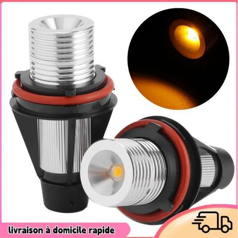 Aucune 6312694048 2pcs 6000K 720lm LED Lumière Lampe d'Anneau Halo Yeux d'Ange de Voiture Convient pour E39 E53 E60 moto eclairage (1/5)