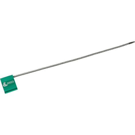 Set 10 Sigilli ad alta sicurezza, testa alluminio galvanizzato, cavo in acciaio (1/3)
