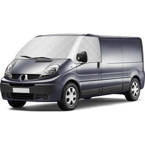 Bâche pare-brise argentée pour Renault Trafic 2001-2014, protection hiver/été (1/5)