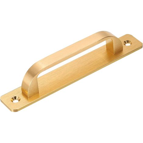 1 Pcs Poignée De Grange, 5.79 Inch Poignées De Tirage De Porte, Poignée De Porte De Patio Pour Armoire Porte Coulissante Garage Tiroir Abri, Or (1/5)