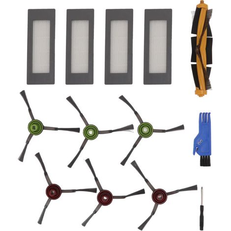 Brosse Principale - Brosse Latérale - Filtre - Kit Accessoires Remplacement Pour Balayeuse Yeedi VAC VACmax Station - 13 Pièces (1/5)