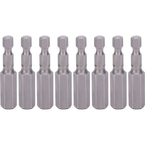 10 pièces embouts de vissage magnétiques hexagonaux 50mm pour tournevis électrique (1/5)