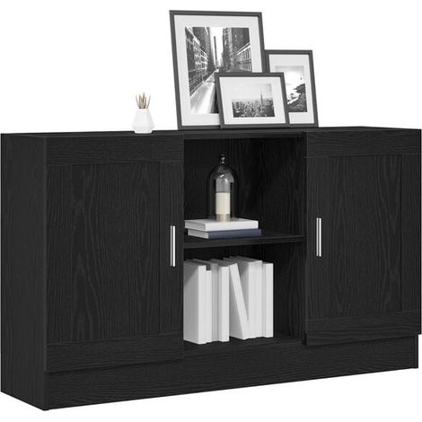 Buffet Bas de Cuisine en Bois d'Ingénierie, 120 x 30,5 x 70 cm, Meuble de Rangement Moderne avec Portes pour Salon et Entrée (1/5)