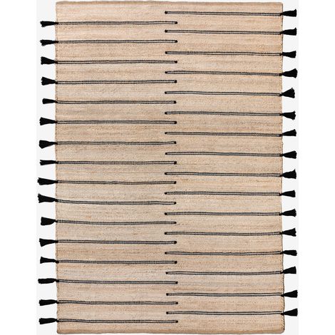 SKLUM Teppich aus Jute- und Plamena-Stoff 300 x 225 cm