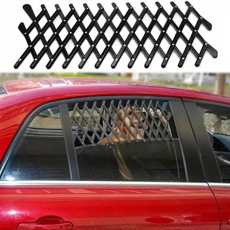 Grille d'aération pour fenêtre de voiture compatible avec OPEL VIVARO, barrière de sécurité pliable pour animaux de compagnie avec circulation d'air frais (1/5)