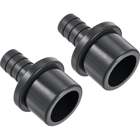 2 Paquet PVC Tuyau Raccord Eau Tube Connecteur OD 32mm Noir  16mm Barbillon Droit Tuyau Joint, Appliquer à Extérieur Jardin Piscine (1/5)