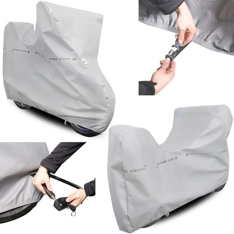 Telo coprimoto con bauletto L 245x125 Morbido Fibbia per moto Esclusiva (1/5)