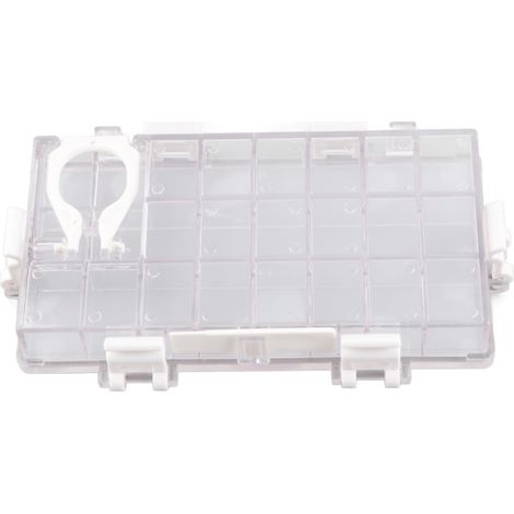 Boîte de rangement transparente pour peinture à la gouache, grande capacité 24 cases, idéale pour aquarelle humide (1/5)