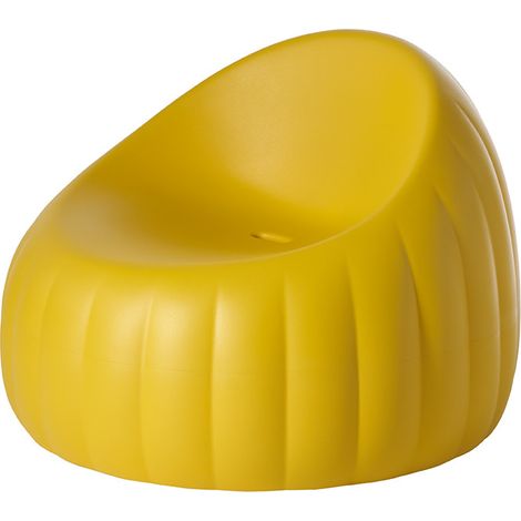 Gelee Lounge Giallo zafferano seduta sedia poltrona in poliuretano originale Slide made in Italy colorata interno esterno giardino (1/5)