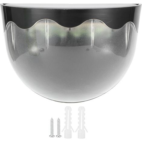 Applique murale, 6 LED, couleur noire, à énergie solaire, pour chambre, couloir, salon et environnements intérieurs.-AquaForge (1/5)